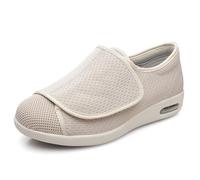 Men's Wide Width Shoes with Adjustable Closure Lightweight Mens Shoes for Swollen Feet for Diabetic Edema Plantar Fasciitis Bunions Arthritis Swollen Feet