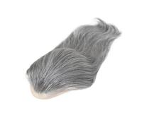 Men's Wig 12Inch Long Toupee for Men Human Hair Man Wig Men's Toupee | Mono Lace PU System Straight Male Hair(1B60)