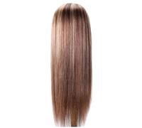 Men's Wig Blonde Synthetic Blonde Long for Wigs Medium Mixed Women's Highlights Straight Part Wig Women's Wig Blonde (D, One Size)
