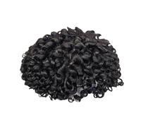 Men's Wig Brown Kinky Curly Wig for Men's Lace Top Men's Toupee