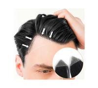 Mens Wig Men's Forehead Hairpiece Patch Small Human Hair Pieces Invisible Ultra Thin PU Skin Toupee for Hair Loss Cover-Up Toupee for Men(4x4x5cm)