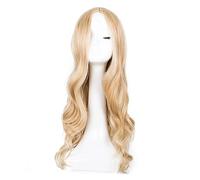 Men's Wigs Bun Hair for Men Synthetic Long Curly Middle Part Line Blonde Women Hair Costume Carnival Mens Wig Toupee for Men