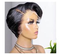 Men's Wigs Bun Hair for Men Wig Human Hair Straight 13x1 HD Transparent Lace Front Wigs for Woman Part Lace Wigs Mens Wig Toupee for Men