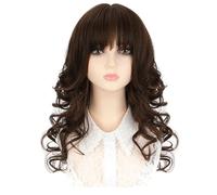 Men's Wigs Bun Hair for Men Wigs Women's Wavy Wigs Women's Natural Simulated Long Curly Hair Fashionable Full Wigs Mens Wig Toupee for Men