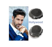 Men's Wigs, Men's Prothesis Wig Swiss Lace With Toupee Men Human Hair Prosthesis Replacement System(Lightest Brown,8x10)