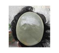 Men's Wigs Thin Skin Toupee for Men Breathable Male Hair Prosthesis Biological Scalp Hairpiece Invisible Hairline Human Hair Replacement Systems Male Hair Units For Everyday Parties Halloween(14x19cm)
