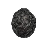 Mens Wigs, Toupee For Men Human Hair New Full Lace Frech Lace Base Wig Breathable Male Capillary Prothesis Hair Systems Unit Men's,for Cover Thinning Hair(#1B30)