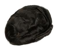 Mens Wigs, Units Toupee Male Capillary Prosthesis Australia Men Toupee Transparent Pu & Swiss Lace Male Wig Natural Human Hair Mens Hair,for Cover Thinning Hair(2#)
