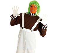 Mens Willy Wonka Oompa Loompa Costume