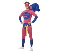 Mens Willyman Superhero Fancy Dress Costume (Large)