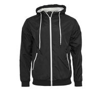 Mens Windbreaker Jacket Hooded Sports Zip Top Waterproof Windproof Breathable