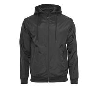 Mens Windbreaker Jacket Hooded Sports Zip Top Waterproof Windproof Breathable