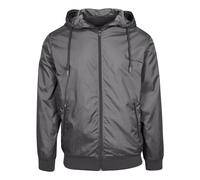 Mens Windbreaker Jacket Hooded Sports Zip Top Waterproof Windproof Breathable