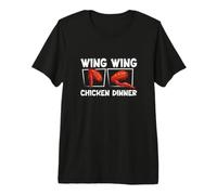 Mens Wing Wing Chicken Dinner Funny Chicken Wing Buffalo Wing Fan Premium T-Shirt