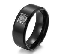Men's Wings of Liberty Titanium Steel Ring, Simple Fashion Wings of Liberty Ring