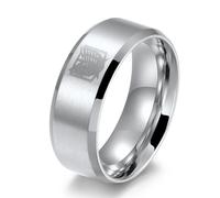 Men's Wings of Liberty Titanium Steel Ring, Simple Fashion Wings of Liberty Ring