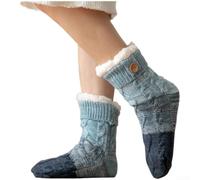 Men's Winter Bed Socks Thick Fleece Lined Warm Thermal | Thick acrylic blend fleece, ultra-soft touch, locks in heat for cold winter nights