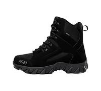 Men's Winter Boots, Lined and Waterproof, Warm Tactics, Hiking Shoes, Platform Boots, Couples, Slip-On Boots, Trekking, Ankle Boots, Non-Slip Trekking Shoes, Hiking Boots for Skiing, Outdoor, black, 9