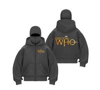 Men's Winter Double Hoodie Sweatshirt for Doct.o.r W.h.o with Zip and Pocket Windproof Warm Sports Jacket Men Casual Hooded Coat Fashion Double Hooded Zip Up Long Sleeve Sweatshirt,B-m