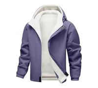 Men's Winter Fleece Hoodie, Zip up Sherpa Thermal Jackets Fleece Lined Jacket Autumn Winter Coat Windbreak Sweatshirt Warm Sports Cardigan, Plush Thickened Zipped Parker Coats Size S-3xl