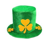 Mens Winter Hat, St Patrick's Day Irish Top Hat with for Festival Celebrations Stage Performances and Themed Parties