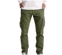 Men's Winter Lined Corduroy Trousers with Super Soft Fleece Lining Stretch Corduroy Suit Trousers Corduroy Trousers Snow Trousers Cotton Cord Trousers Chino Jogger, Green, M
