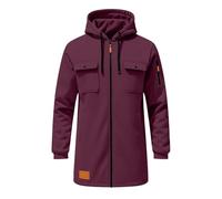 Men's Winter Skiing Jackets Water Resistant Fleece Coats Insulated Thermal Snowboard Jacket Parka Raincoat with Hood Full Zip Jacket Coats