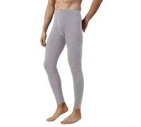Mens Winter Thermal Long Johns Bottoms High Waist Legging Underwear Pants Suitable for Cold Weather Use (XL Light Gray)