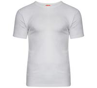 Mens Winter Warm Cotton Thermal Underwear Short Sleeve T Shirt Vest Thermal Top for Men Pack of 3 (XXL, White)