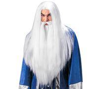 Mens Wizard Wig With Maxi Beard And Moustashe