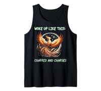 Mens Woke Up Like This: Charred and Charged, Phoenix Rebirth Tank Top