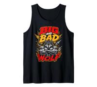 Mens Wolf Spirit Big and Bad Wolf Wolf Pack Funny Wolves Tank Top