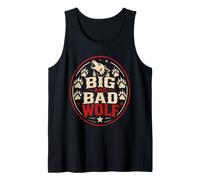 Mens Wolf Spirit Big and Bad Wolf Wolf Pack Funny Wolves Tank Top