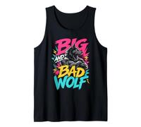 Mens Wolf Spirit Big and Bad Wolf Wolf Pack Funny Wolves Tank Top