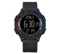 Mens Women Digital Sports Watch Ultra-Thin Minimalist Waterproof Watches Men with Wide Angle Display, Countdown Dual Time Stopwatch Backlight Alarm Mode, Wrist Watches for Boys Girls