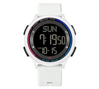 Mens Women Digital Sports Watch Ultra-Thin Minimalist Waterproof Watches Men with Wide Angle Display, Countdown Dual Time Stopwatch Backlight Alarm Mode, Wrist Watches for Boys Girls