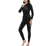 Mens Womens 3mm Neoprene Full Length Wetsuit - Back Zip, Keep Warm Elastic Diving Suit One-Piece Wet Suits for Surfing Swimming Diving Snorkeling Water Sports L