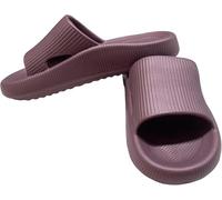 Men's & Women's Arch Support Shower Slides - Quick-dry, Non-slip, Cushioned Open-toe Slippers For Indoor/outdoor Comfort, Thick Sole House Shoes Purple Red 13-14 Women/12-13 Men
