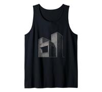 Men's Women's Architecture Lover Graphic Minimal Urban Art Tank Top