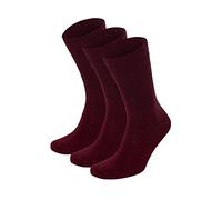 Mens & Womens Bamboo Diabetic Crew Socks, 3 Pack, Loose Fit, Wide, Stretchy, Seamless Toe, UK Size 4-7 & 7-11