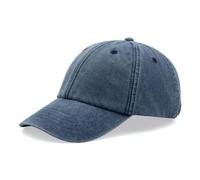 Mens Womens Baseball Cap Vintage Washed Unisex Dad Hat Adjustable Low Profile Distressed Blue Denim