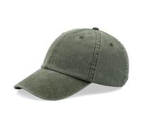 Mens Womens Baseball Cap Vintage Washed Unisex Dad Hat Adjustable Low Profile Distressed Olive