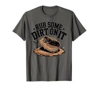 Mens Womens Boys Rub Some Dirt On It Retro Baseball Graphic T-Shirt