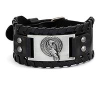 Men's Women's Bracelets Vintage Bangle Nordic Uniquent Amulet Bracelets Adjustable Buckle Leather Pagan Jewelry of/D