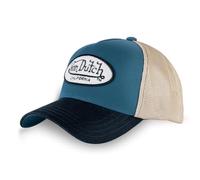 Von Dutch Men's & Women's Cap, Trucker Hat Terry, Adjustable with Snapback, Navy/Beige/Black, One Size