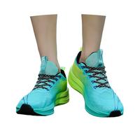 Men's & Women's Carbon Fiber Running Trainers - Breathable Mesh Lightweight Design with Enhanced Propulsion for Speed Green