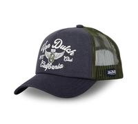 Men's & Women's Adjustable Trucker Cap, All Seasons, Multi-Sport and Soft, Grey / blue, One Size