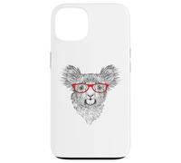 Mens Womens Cute Funny Hipster Red Glasses Koala Bear Lover Case for iPhone 13