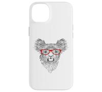 Mens Womens Cute Funny Hipster Red Glasses Koala Bear Lover Case for iPhone 14 Plus