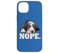 Mens & Womens Cute Sleeping Nap NOPE Bernedoodle Dog Lover Case for iPhone 14 Plus